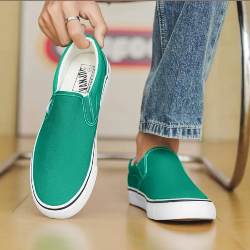 Vans Emerald Green Slip-On Shoes - Picture 1 of 6